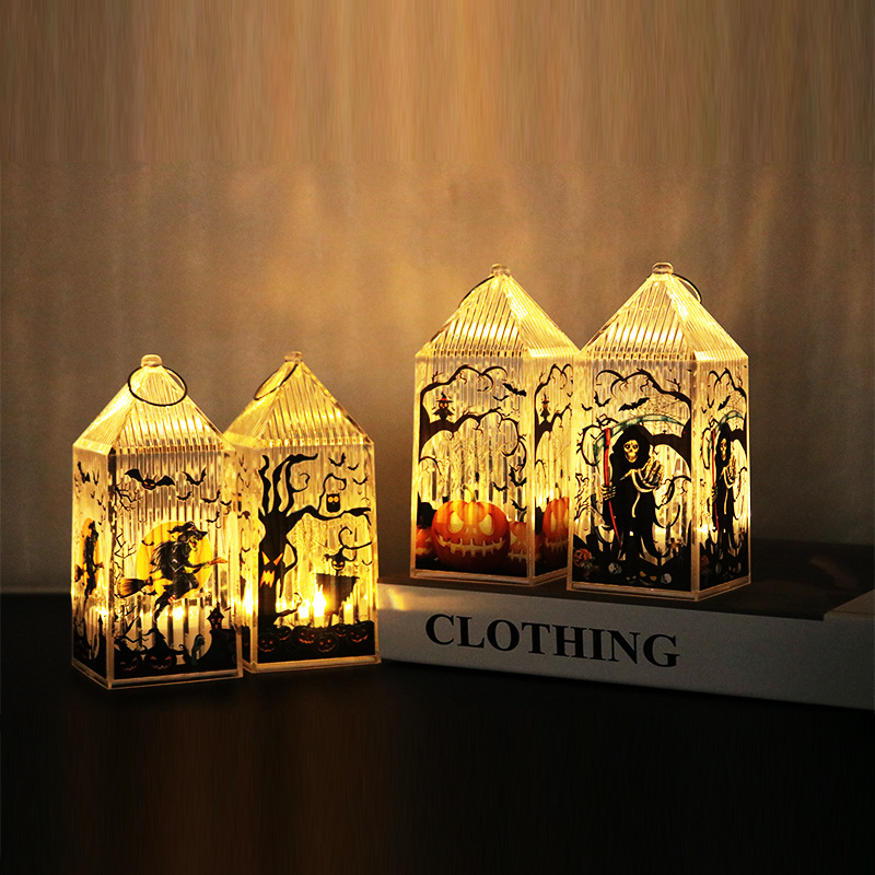 Halloween Decoration Ambience Portable LED Small Night Lamp 