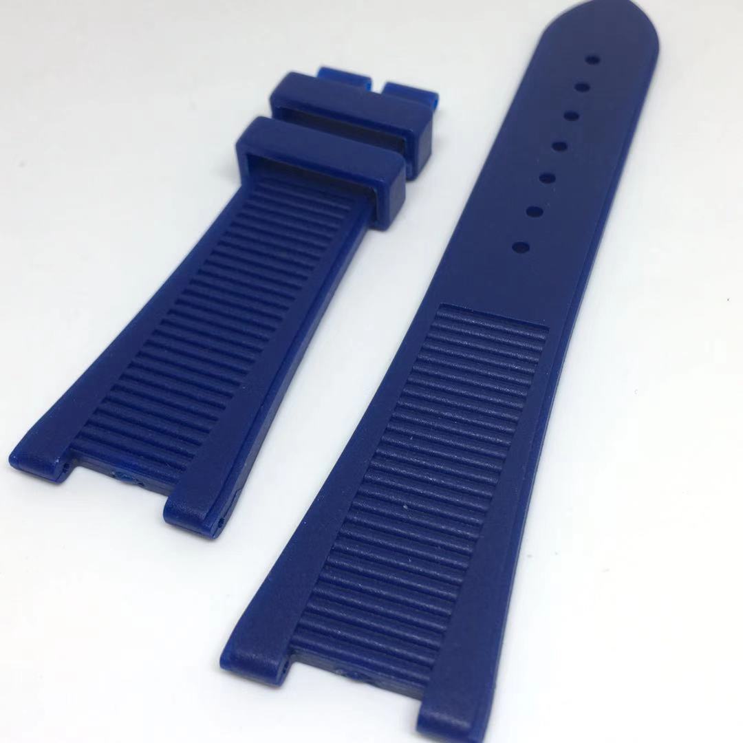 杰成表带适用凹头百达非丽鹦鹉螺款表带橡胶表带13-25-18扣