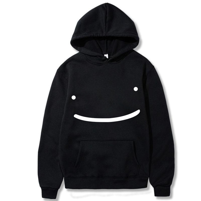 网红dream time笑脸印花加绒成人情侣儿童秋冬卫衣帽衫可定图