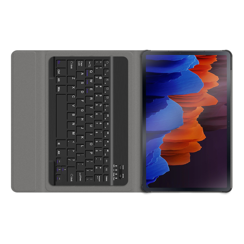 适用三星tab s7 lite t730/t735通用sm-t970/t975带蓝牙键盘皮套