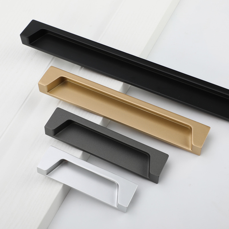 镶嵌内嵌嵌入式橱柜抽屉拉手柜子移门暗装把手衣柜榻榻米隐形扣手