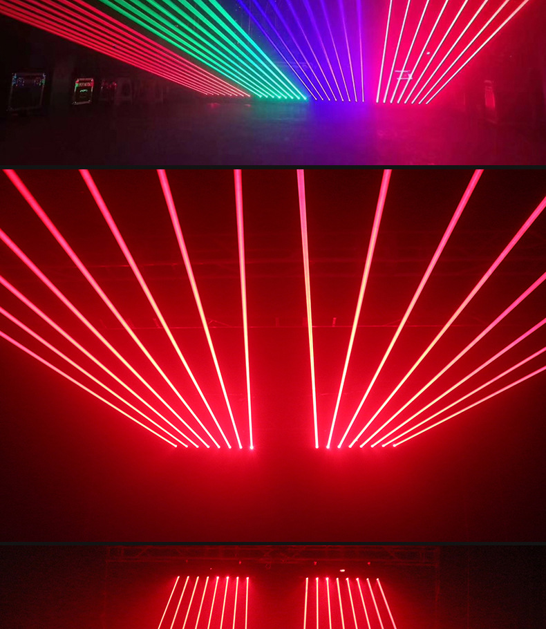 八眼全彩旋转声控镭射光束激光灯舞台灯光ktv闪光夜店酒吧蹦迪灯