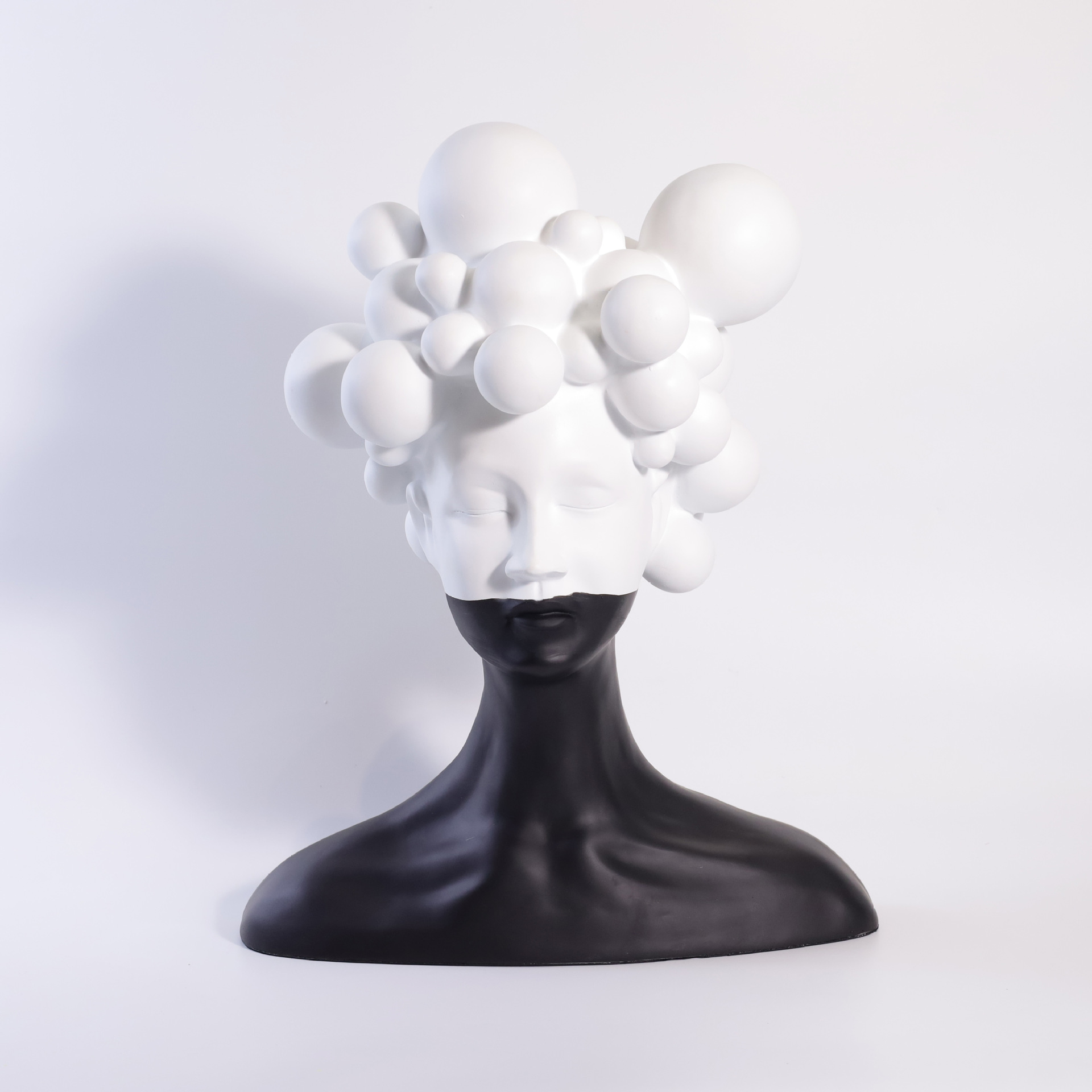 现代简约抽象半身人物摆件 工作室售楼处软装饰品 树脂艺术雕塑