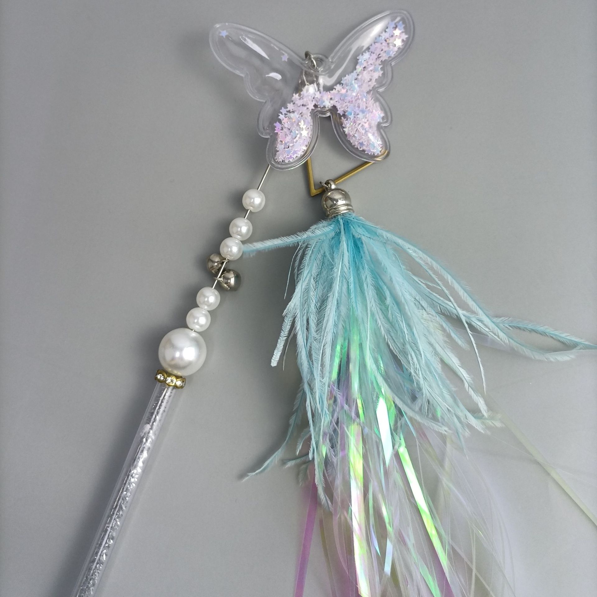 猫玩具仙女逗猫棒长流苏羽毛带铃铛逗猫耐咬玩具自嗨解闷猫咪玩具