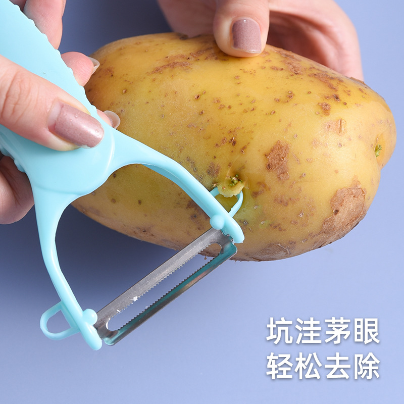 Wholesale Creative Double-Headed Grater Stainless Steel Peeler Household Kitchen Multi-Function Melon Fruit Grater Ginger Garlic Grinder