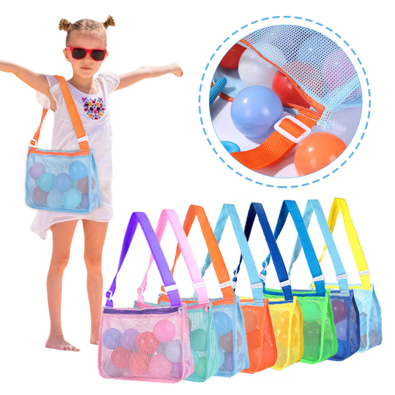 Children's Beach Net Pocket Shell Collection Bag Toy Finishing Buggy Bag Beach Bag Beach Bag Factory Wholesale