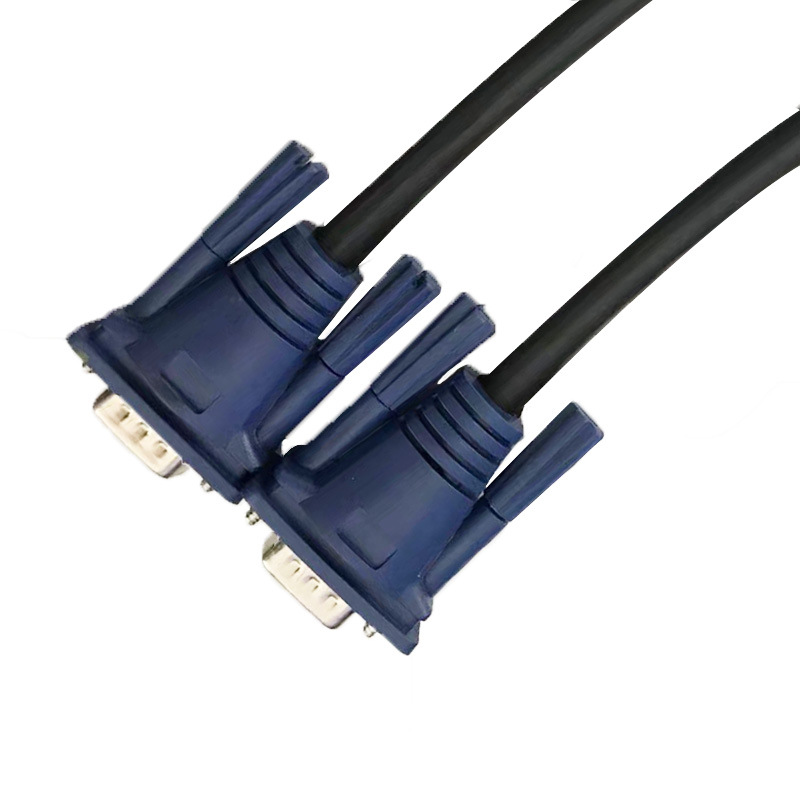 3 6vga高清线 笔记本投影仪电视显示器铜芯双环视频线 vga线