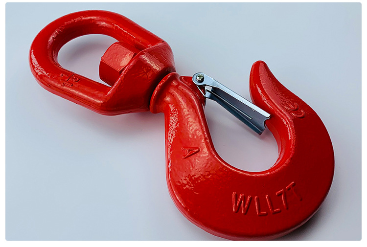 隆盛供应美式旋转吊钩 万向货钩 合金钢旋转吊钩起重配件