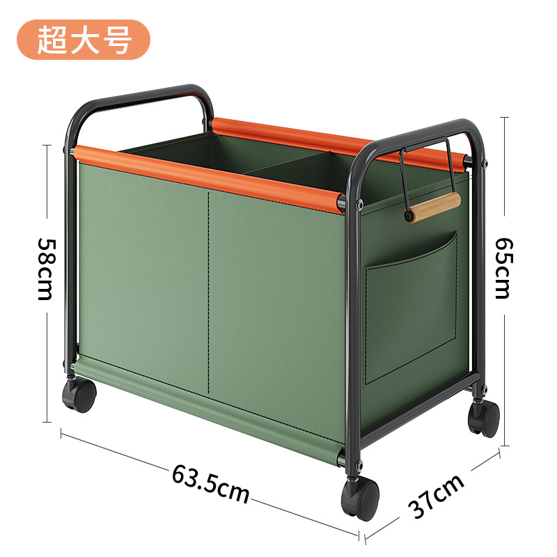 Trolley Rack Toy Sundries Storage Basket Storage Rack Living Room Large Capacity Multifunctional Movable Luggage Trolley