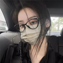 欧美辣妹蝴蝶框眼镜女潮防蓝光平光镜网红复古猫眼高级感眼镜框架