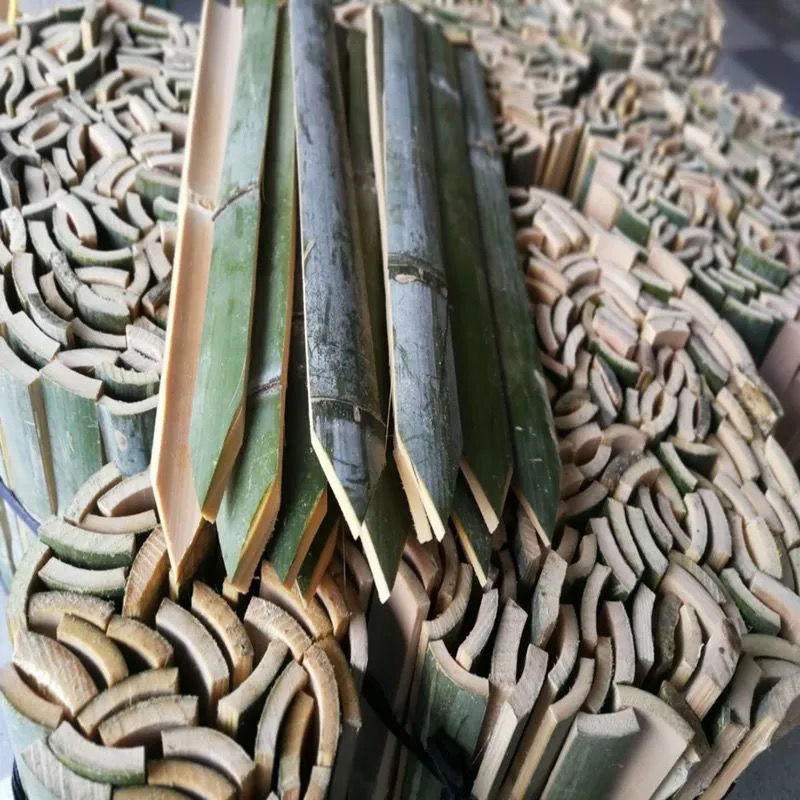 工地放样测量用竹片桩尖头竹片竹条毛竹片桩篱笆栅栏竹片竹桩批发