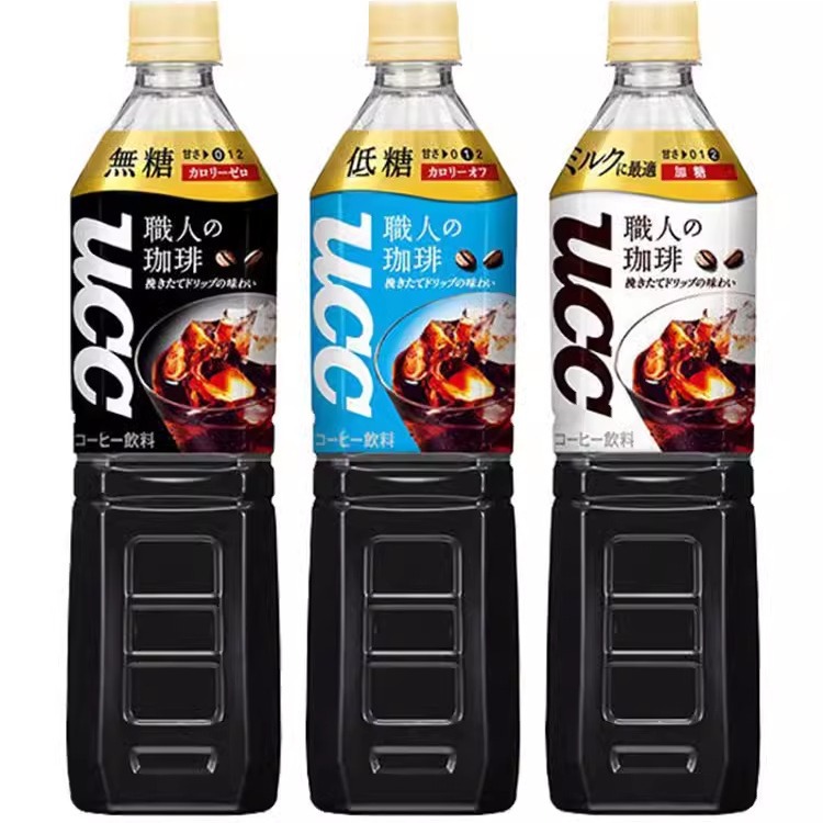 日本进口ucc悠诗诗无糖职人咖啡即饮咖啡液美式饮料瓶装