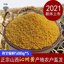 山西小米沁州黄小米2021新米月子米粥农家小黄米食用小米5斤包邮