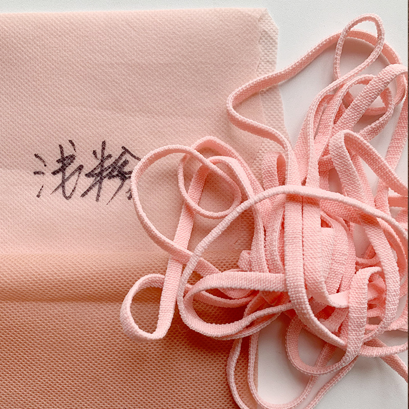 彩色泡泡纱耳带一次性日用口罩耳带织带6mm5mm4mm