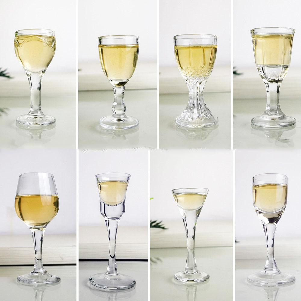 茅台酒杯白酒品酒杯高脚白酒杯三钱酒杯小酒杯迷你玻璃烈酒杯批发