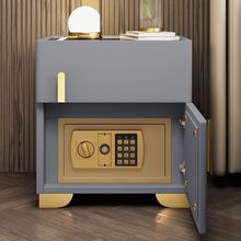 智能床头柜保险箱多功能一体简约无线充电保险柜卧室小型