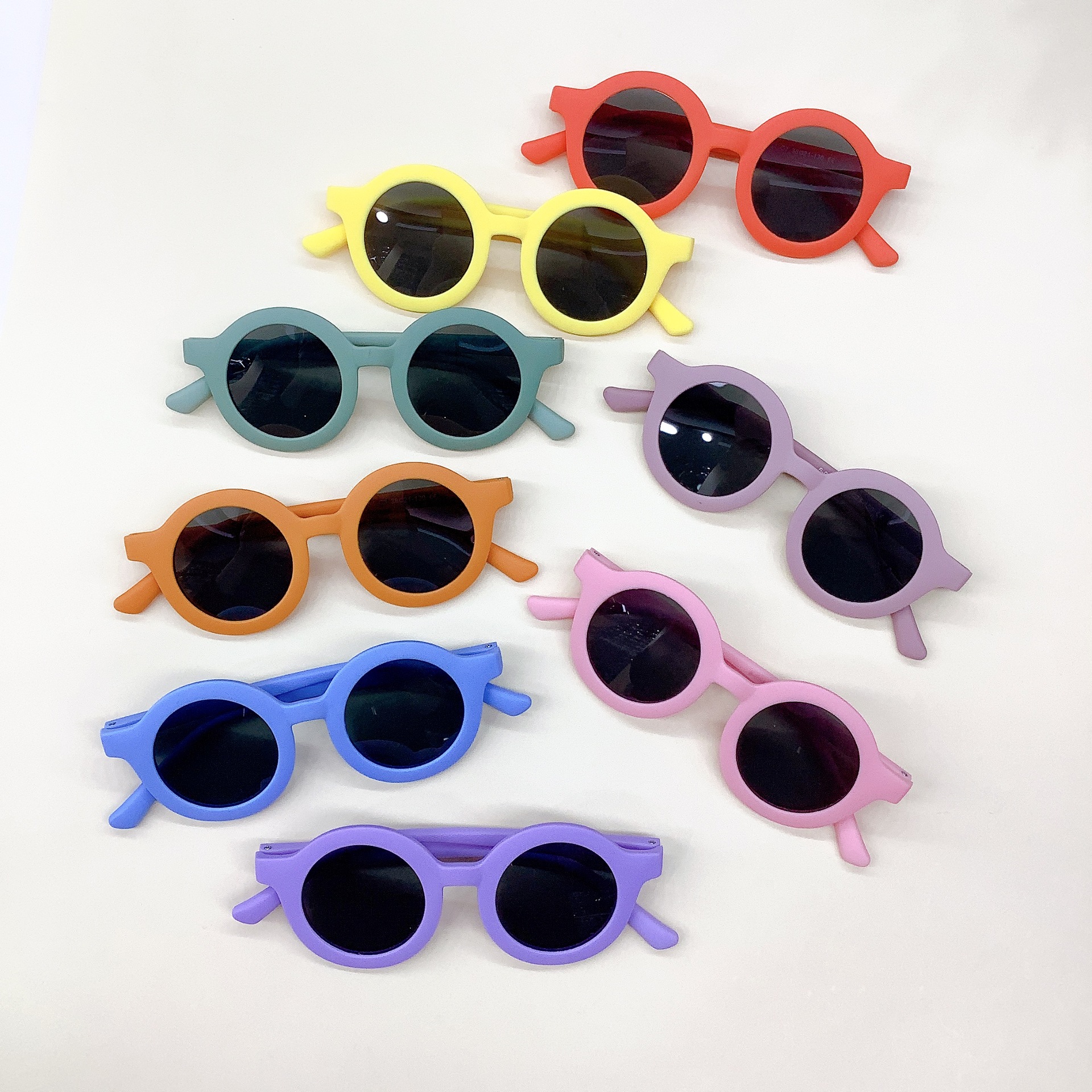 New Kids Sunglasses Silicone round Frame Kids' Sunglasses Boys Girls Glasses UV Protection Polarized Sunglasses