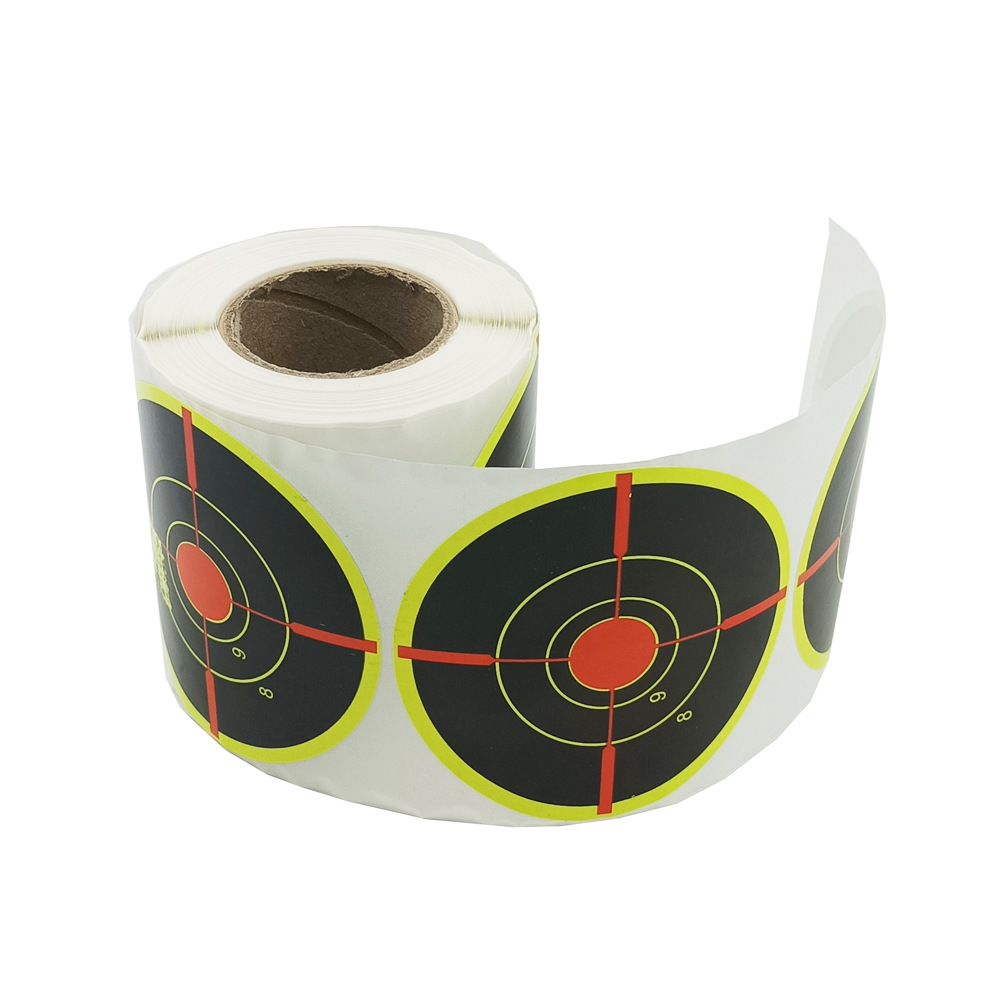 【target house】直径3英寸弹弓靶纸200贴每卷射击弓箭靶纸贴纸