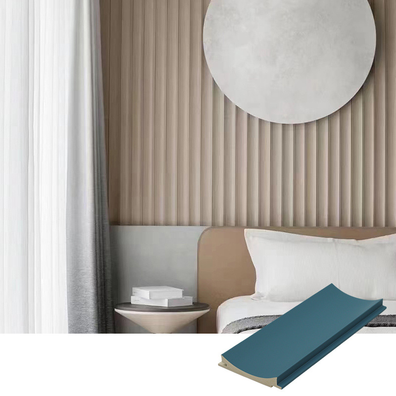 厂家供应生态木弧形护墙波浪板客厅卧室电视背景墙免漆长城格栅板