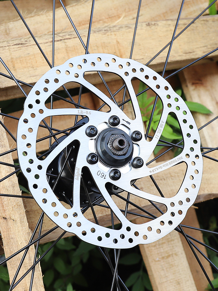 乐百客山地自行车碟刹碟片刹车片140油压160mm刹车盘180公路203mm