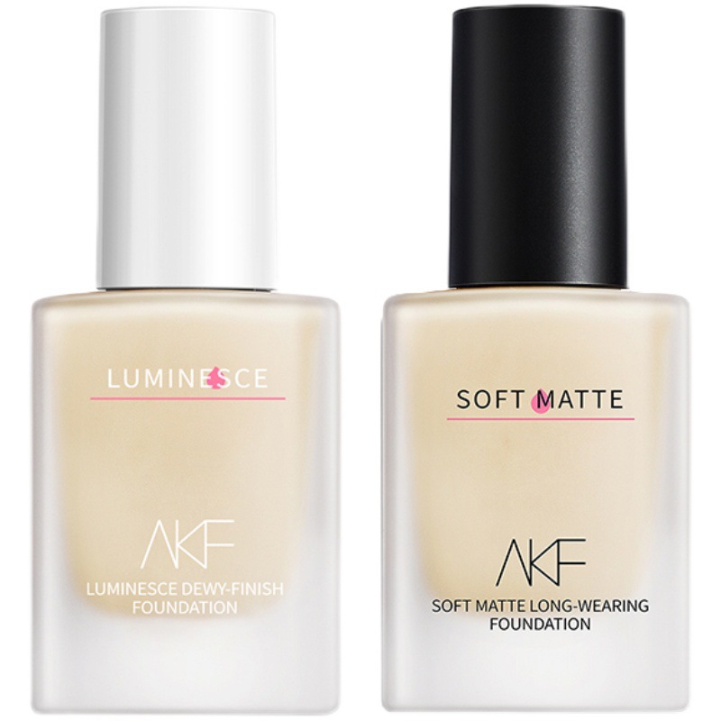 Akf Liquid Foundation Long Lasting Smear-Proof Makeup Flagship Store Official Authentic Products Dry Mixed Oily Skin Female Makeup Oil Control Concealer and Moisturizer