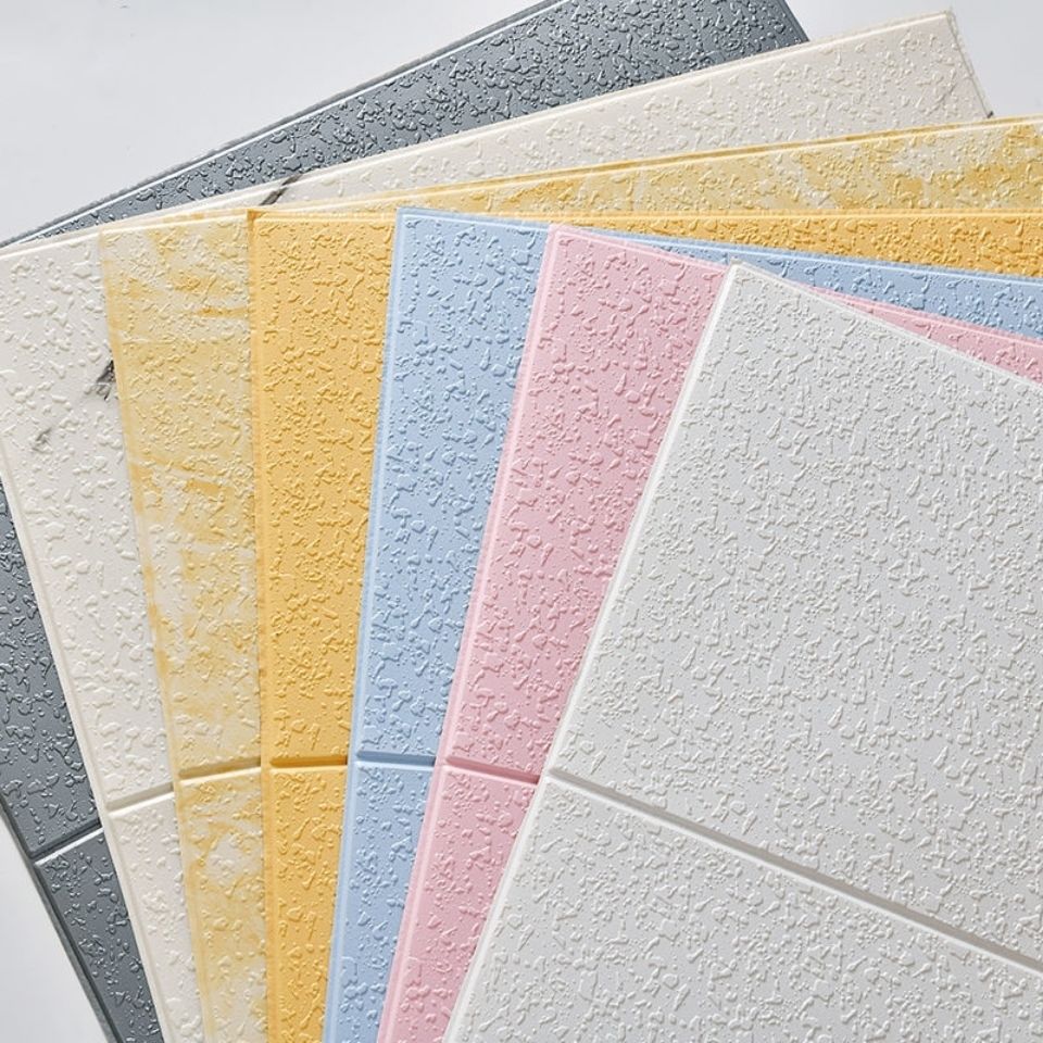 3d立体墙贴仿硅藻泥墙纸背景墙自粘防水壁纸纯色水泥墙翻新贴纸