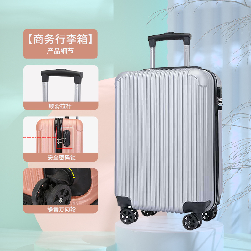 Wholesale 20-Inch Student Zipper Suitcase Universal Wheel Password Adult Trolley Case Activity Gift Boarding Luggage