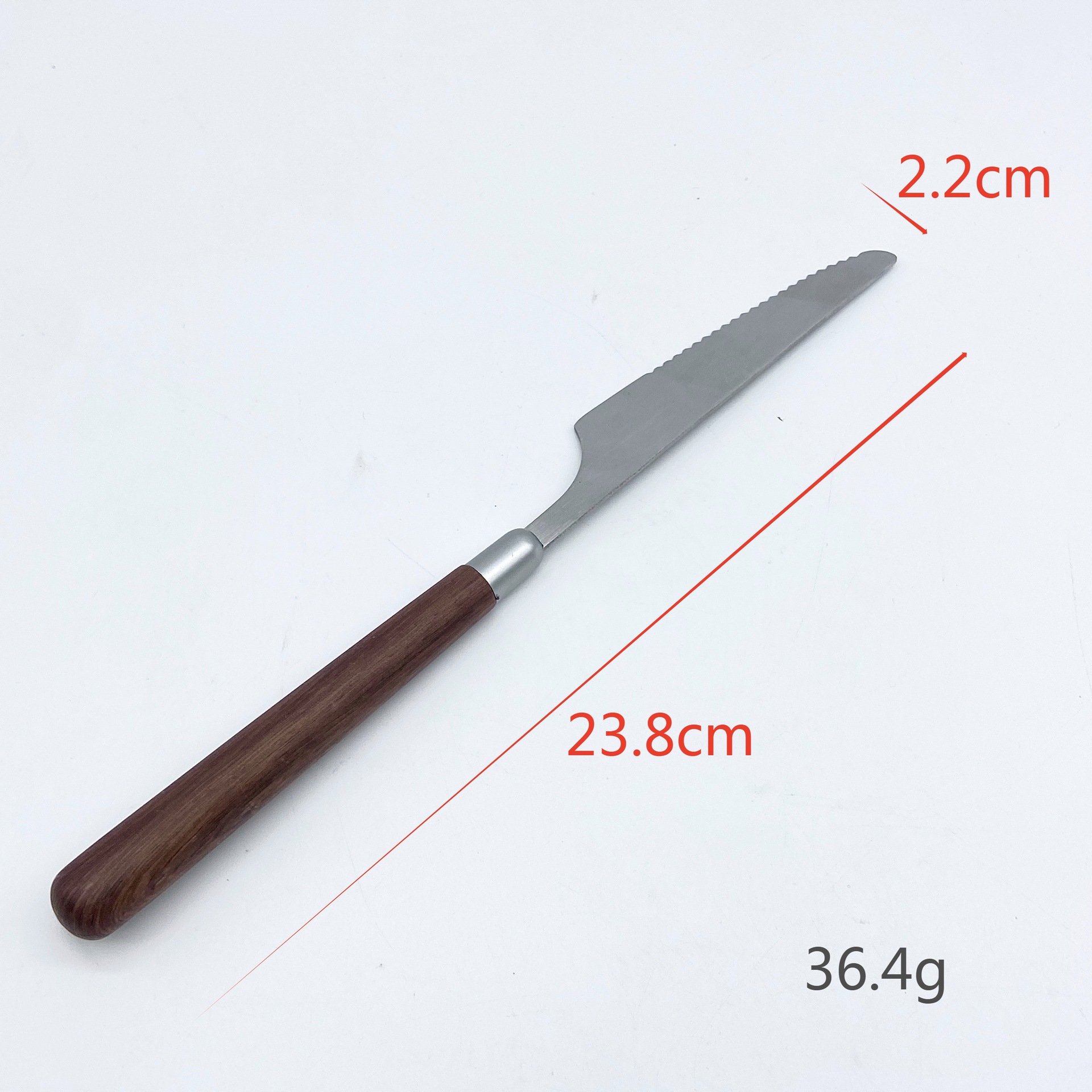 Cross-Border Walnut Western Spoon 304 Stainless Steel Spoon Good-looking Spoon Steak Knife and Fork Soup Spoon Spoon Fork