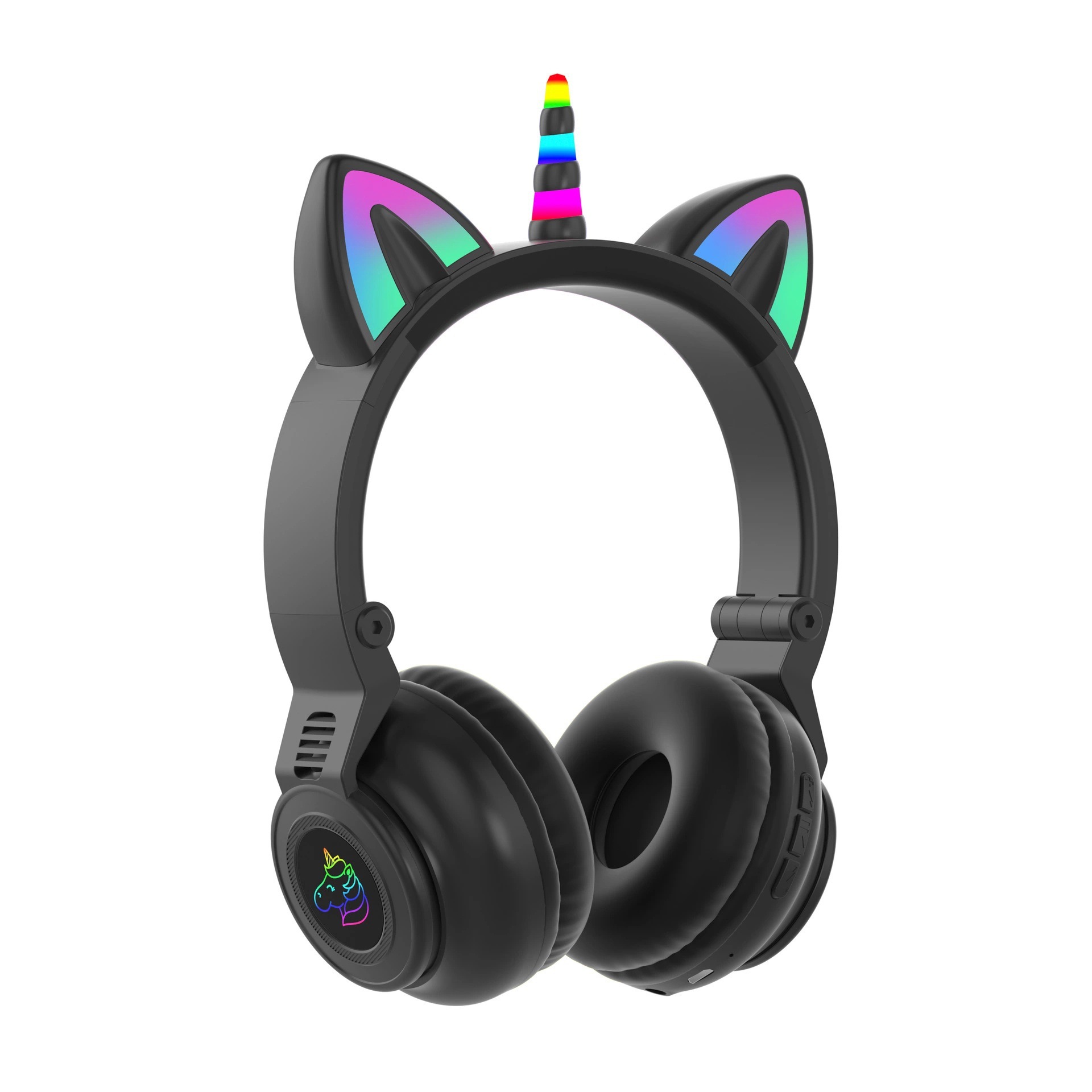 STN-27 Cross-Border Cat Ear Unicorn Headset Bluetooth Headset Subwoofer Cartoon Luminous Wireless Bluetooth Headset