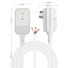 国标漏电保护插头定制带线专属定做线长Log模块包装可开模具定做