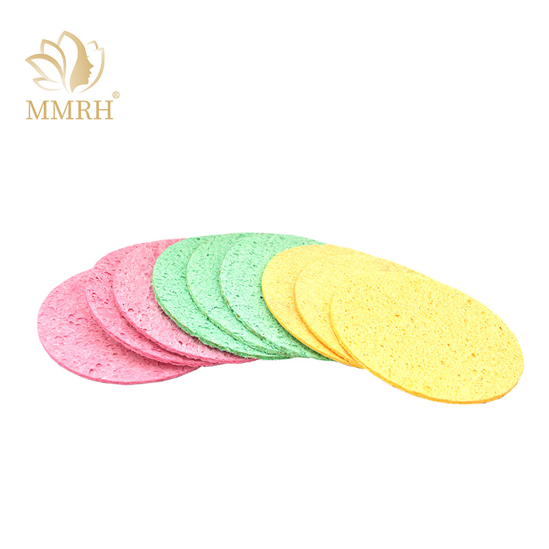 SOURCE Manufacturer Spong Mop Facial Cleaning Puff Natural Degradable Cellulose Sponge Soft Face Washing Puff Compressed Dish Cotton