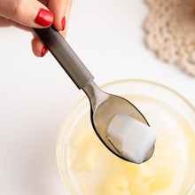甜品勺子一次性长柄冰淇淋水果捞烧仙草带盖6/10mm奶茶瓶吸管筷子