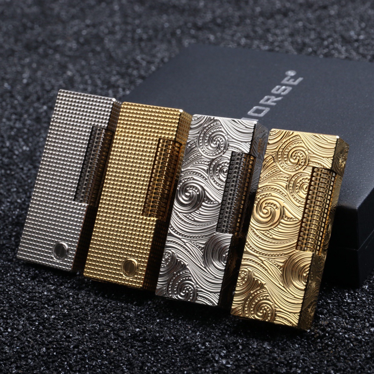 神骏ghorse充气打火机超薄纯铜打火机