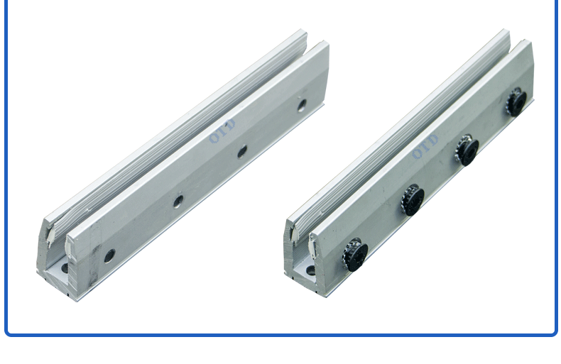 otd自动门门夹玻璃移门吊夹加厚实芯铝合金免打孔可任意长度