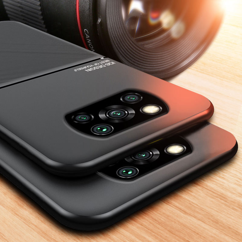 适用小米x3 nfc手机壳磁吸摩纹全包边poco m3硅胶超薄红米note9