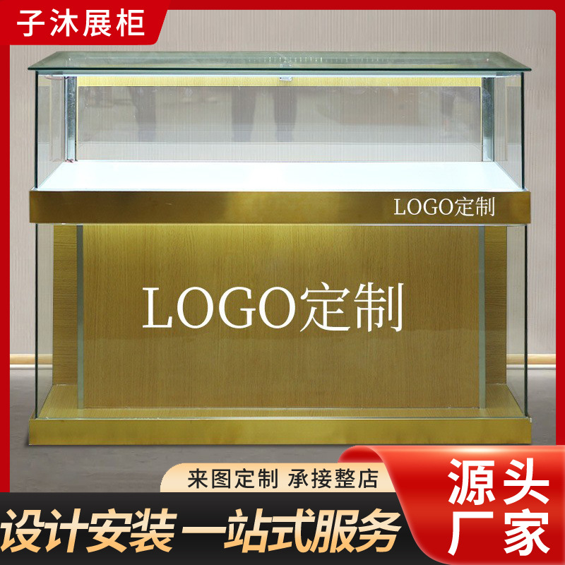 厂家定制玻璃展示柜木柜铁柜名烟名酒烟酒柜收银柜台烟酒专卖商行