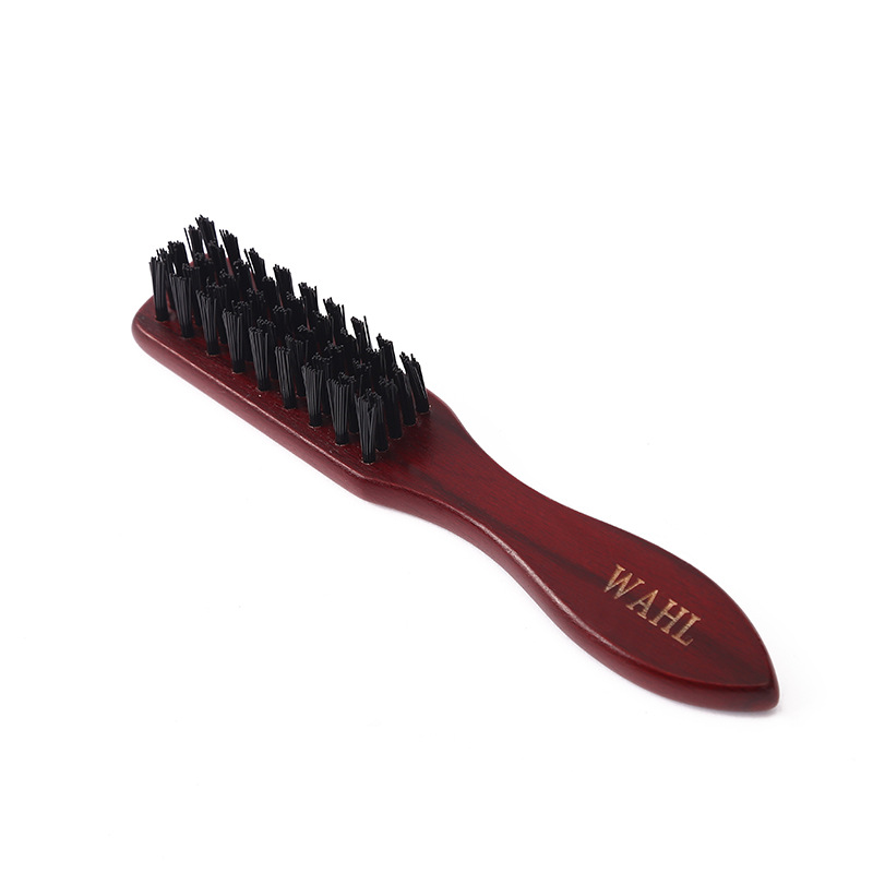 factory direct men‘s oil head shape beard brush broken hair beard cleaning comb solid wood bristle beard brush