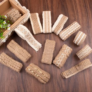 麻绳编织织带多款式样式装饰麻布卷diy服装鞋帽辅料麻绳织带2米