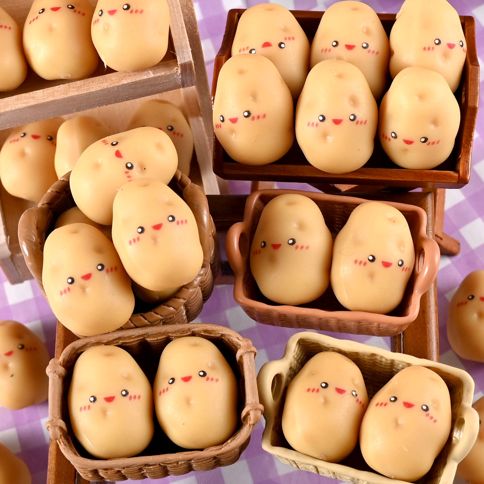 仿真蔬菜土豆马铃薯dollhouse娃娃屋迷你微缩食玩模型拍摄道具