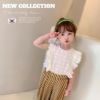 Children's wear 2021 Summer wear new pattern lace shirt Sleeveless Lace jacket Ladies wind Korean Edition Children's wear 2021 Summer wear new pattern lace shirt Sleeveless Lace jacket Ladies wind Korean Edition