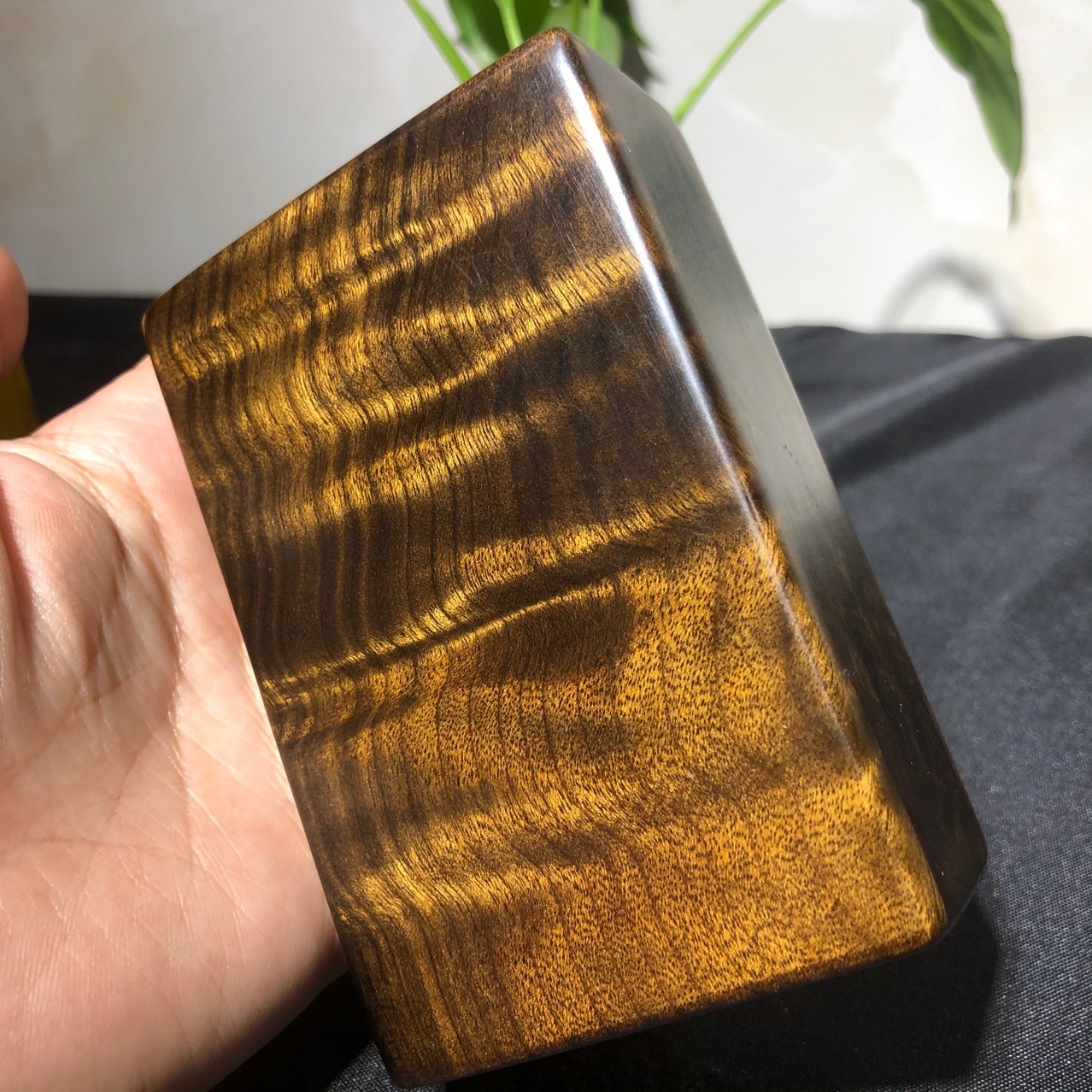 阴沉木烟盒金丝楠木烟盒木质工艺品收藏文玩创意家居礼品