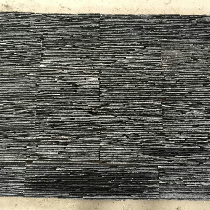 现货流水石文化石板岩流水板装饰仿青石板水幕墙背景墙外墙砖