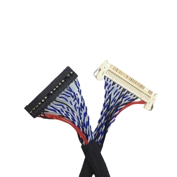 lvds液晶屏线 fix-30p-s8 双8屏线 驱动板通用款 带卡带地1米2