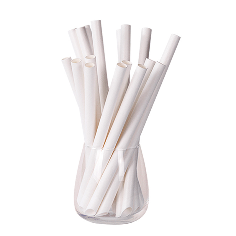 纸吸管一次性1000支婚礼大号粗口甜品黑色宴会咖啡厅粗吸管儿童