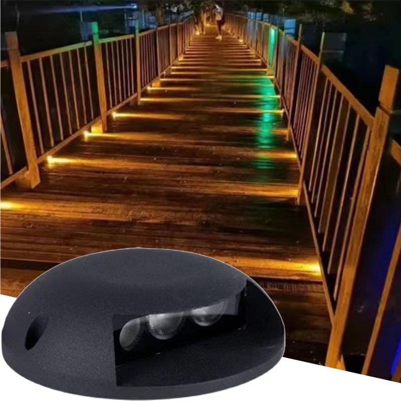 led栈道灯台阶灯网红双透光外控dmx512人体互动感应文旅步道灯