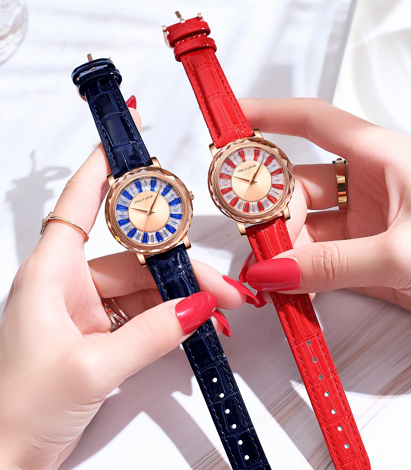 法国品牌pallyjane帕丽杰克抖音快手手表女石英表简约