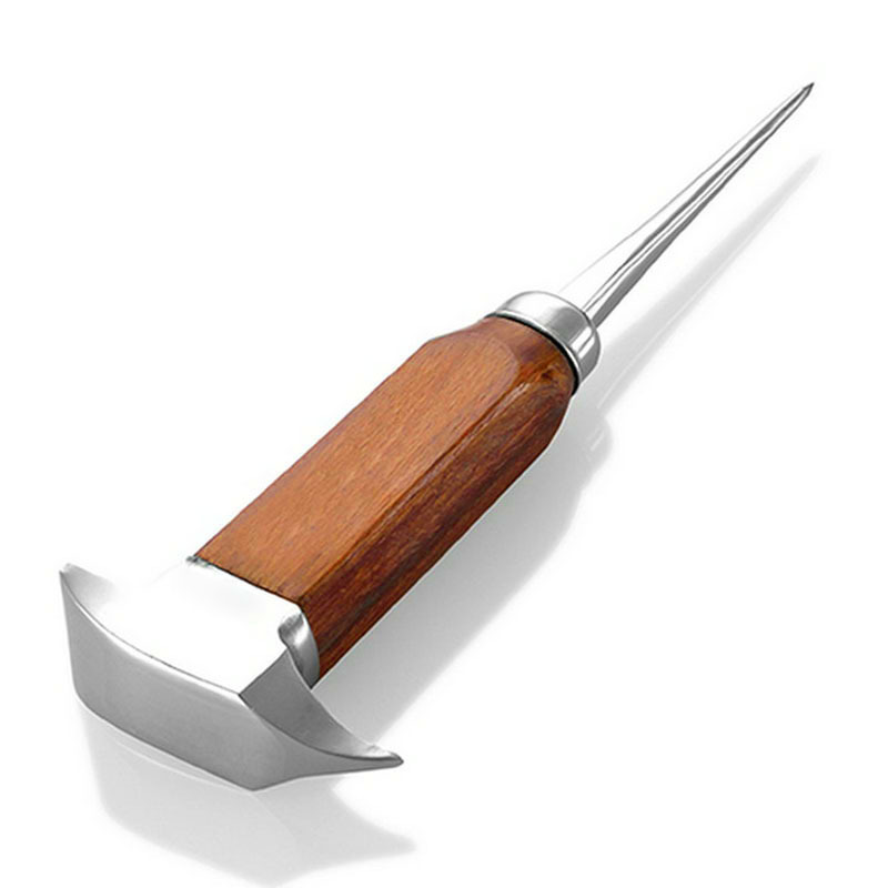 酒术不锈钢日式单头冰锥单叉冰凿调酒碎冰叉凿冰球工具冰箱碎冰器