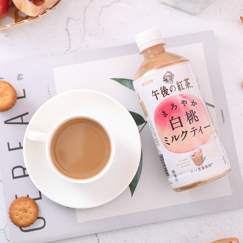 日本进口kirin麒麟午后红茶经典白桃味奶茶网红饮料瓶装