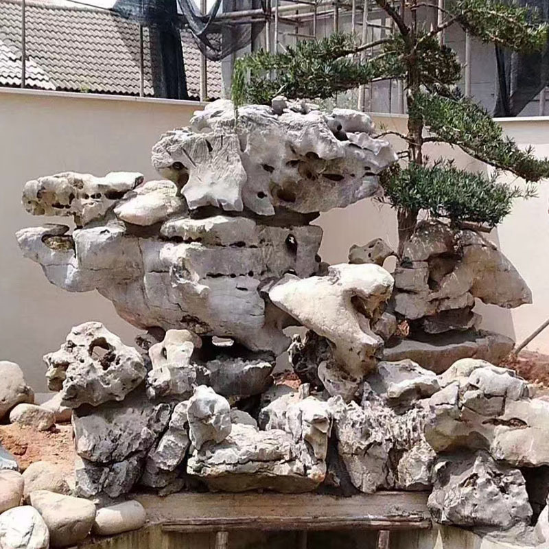 太湖石假山石园林驳岸石中式庭院点缀景观石吨位奇石造景
