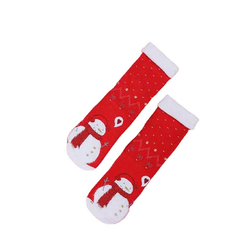 Socks Wholesale Socks Source Factory Children Christmas Stockings Europe and America Cross Border Foreign Trade Christmas Stockings Terry-Loop Hosiery Kid's Socks